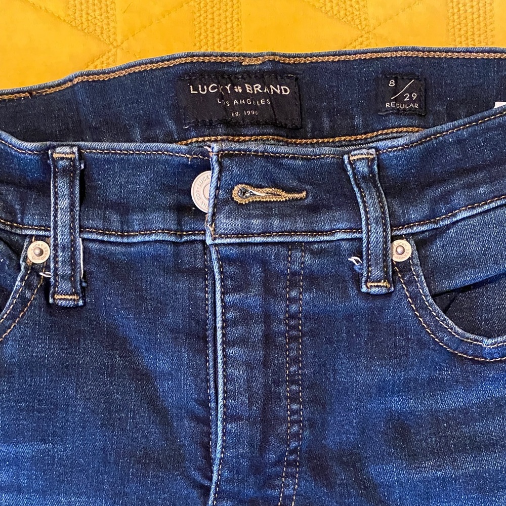 Lucky Brand Men's Dark Blue Relaxed Jeans